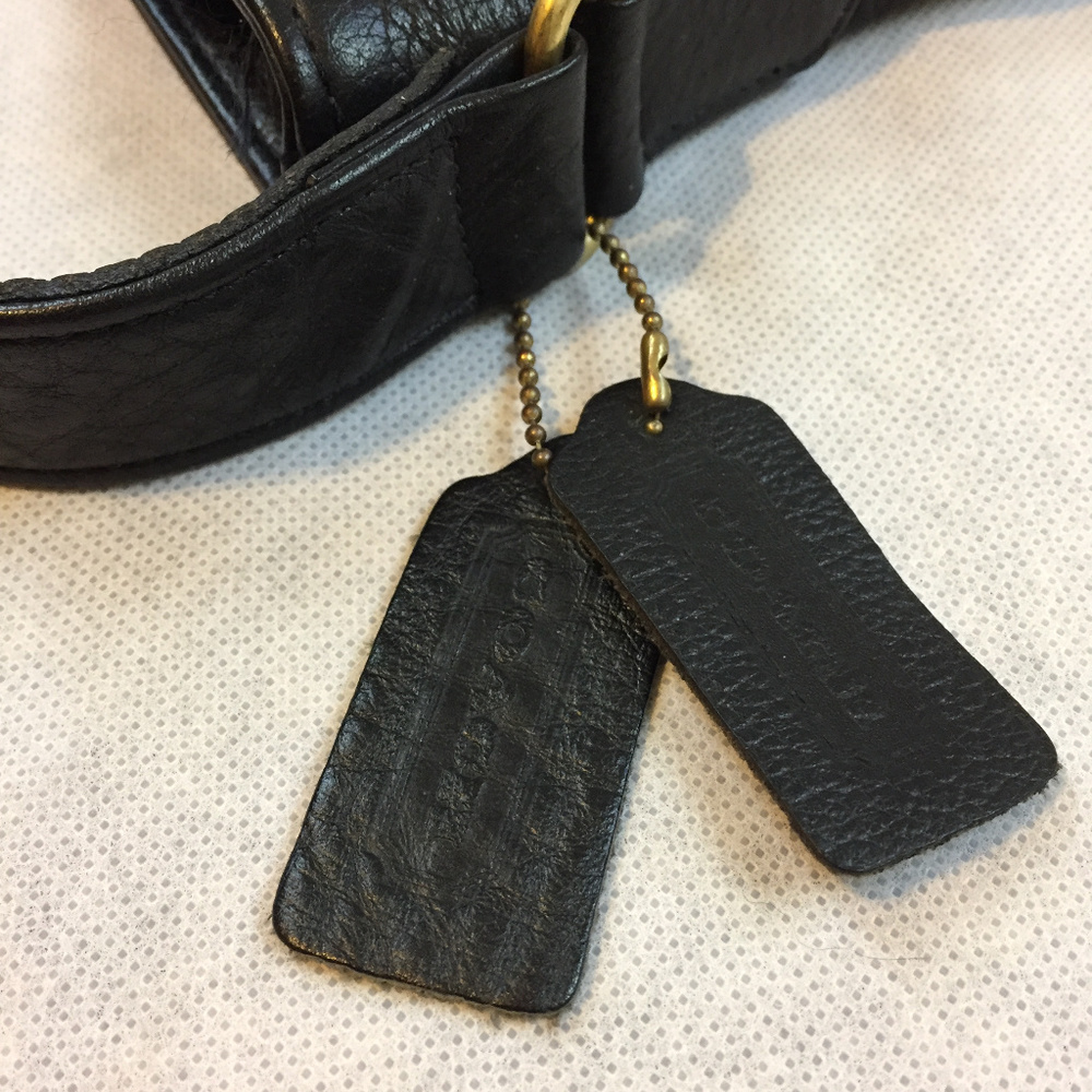 Black Leather Coach Large bucket style in very good condition.. - Picture 2 of 5